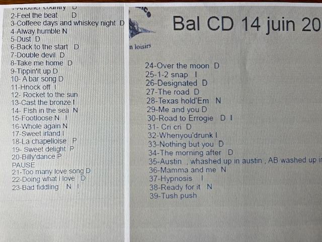 Liste cd antrain